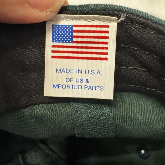 Vintage 100th US Open Pebble Beach 2000 Strap Back Hat Green Made In USA - Picture 5 of 6